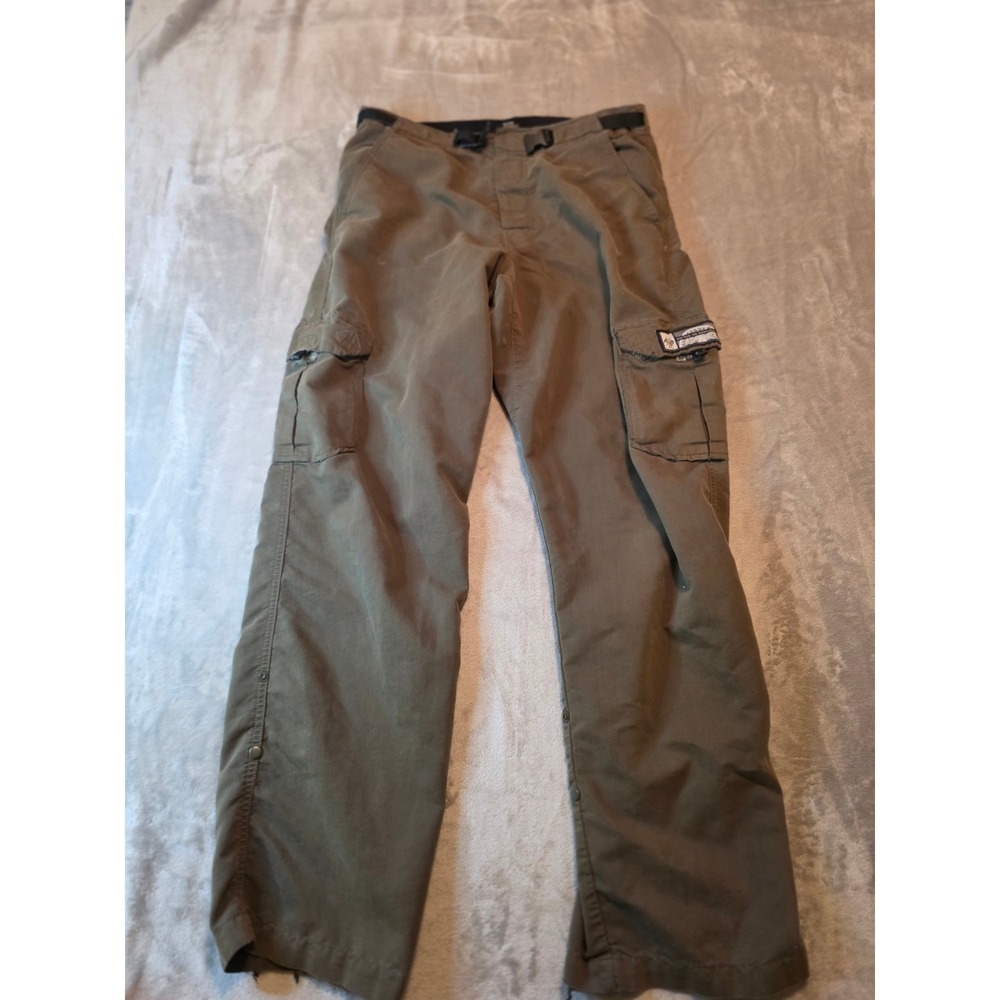 prAna Cargo Pants Mens Large Olive Green Breathe Hiking Outdoor